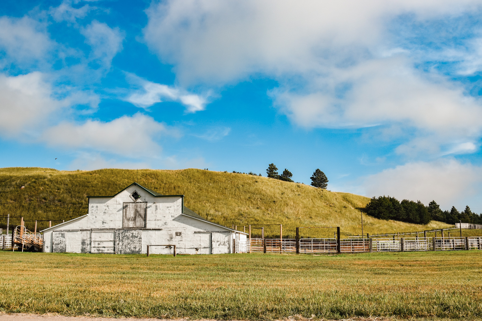 View of the Gudmundsen Sandhills Laboratory Barn
