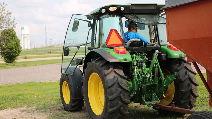 Youth participating in the tractor safety training course in North Platte